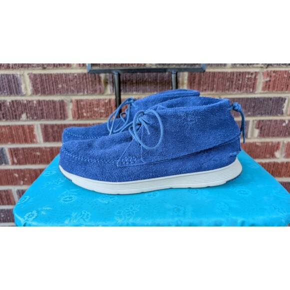 Ransom Alta Mid Blue Suede Chukka Moccasin SneakersMens Sz 8